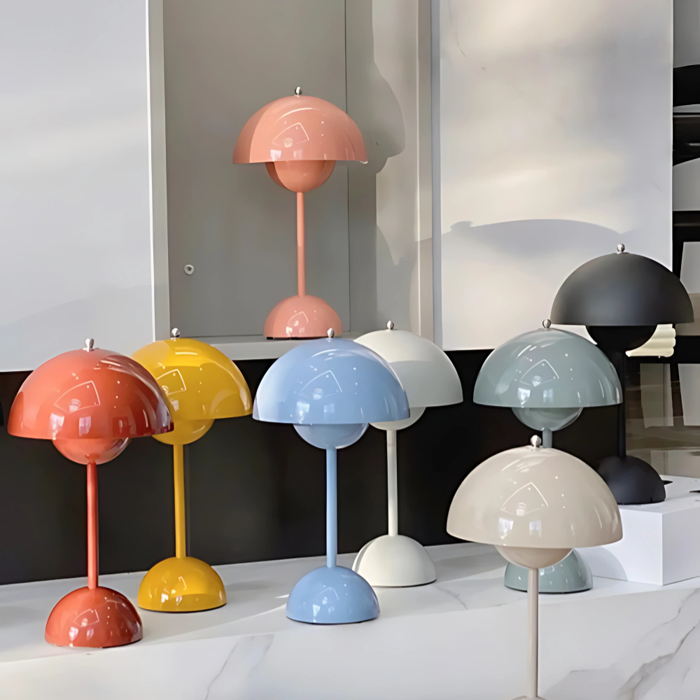 Retro Designer Tischlampe – LED Innenbeleuchtung für Wohnzimmer, Schlafzimmer & Büro | Skandinavische Deko Lampe