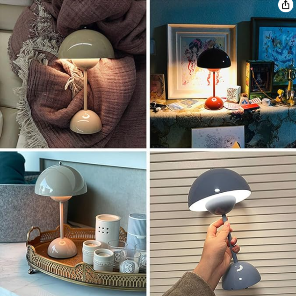 Retro Designer Tischlampe – LED Innenbeleuchtung für Wohnzimmer, Schlafzimmer & Büro | Skandinavische Deko Lampe