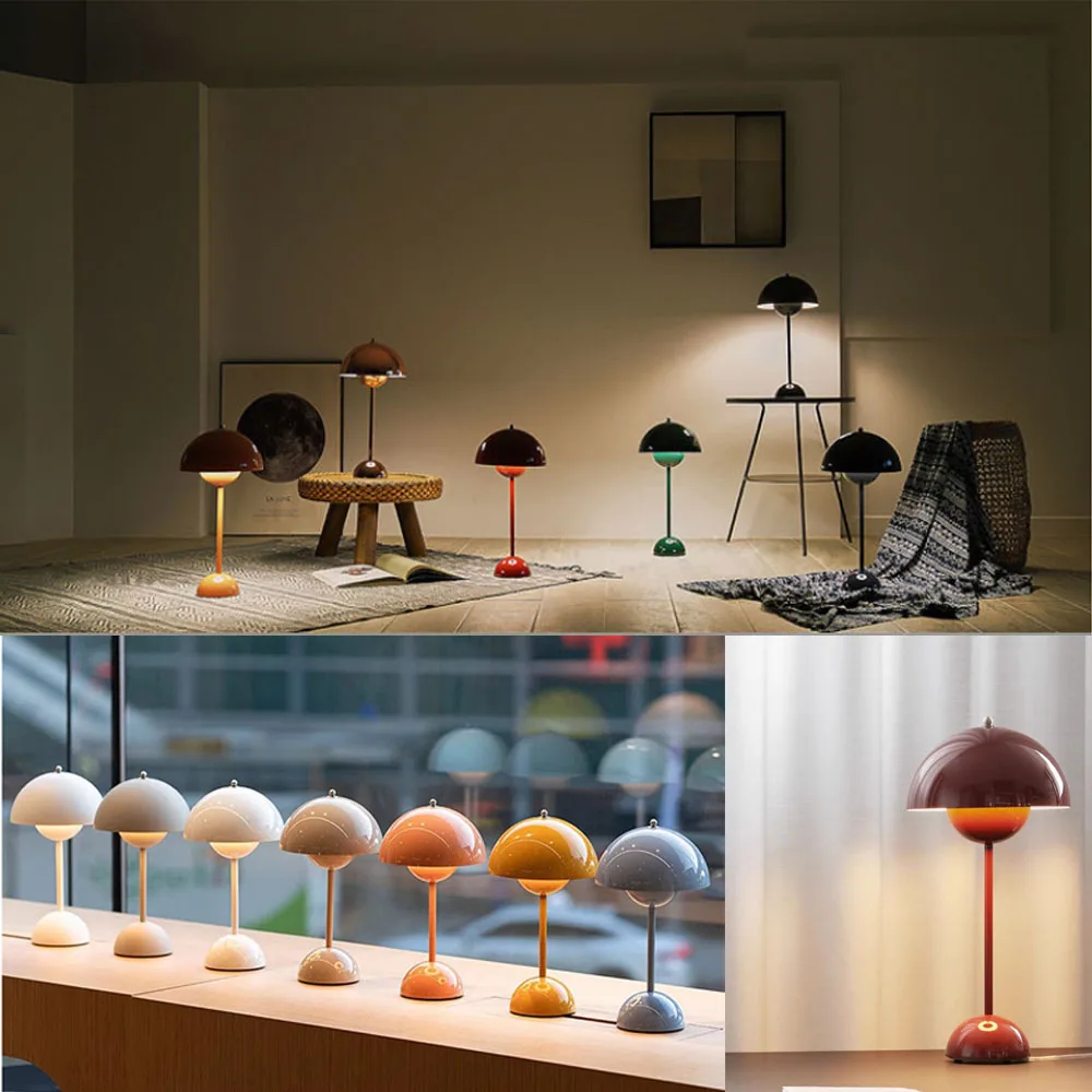 Retro Designer Tischlampe – LED Innenbeleuchtung für Wohnzimmer, Schlafzimmer & Büro | Skandinavische Deko Lampe