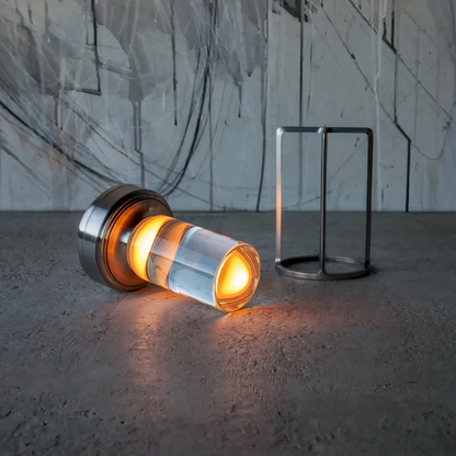 Kabellose dimmbare LED Tischlampe – Design Ambientelampe mit Akku und warmweißem Licht