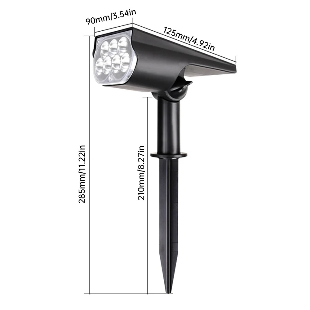 Solar LED Gartenstrahler – 150° verstellbar, wasserdicht Außenstrahler für Garten & Wegebeleuchtung