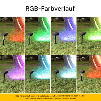 Solar LED Gartenstrahler – 150° verstellbar, wasserdicht Außenstrahler für Garten & Wegebeleuchtung