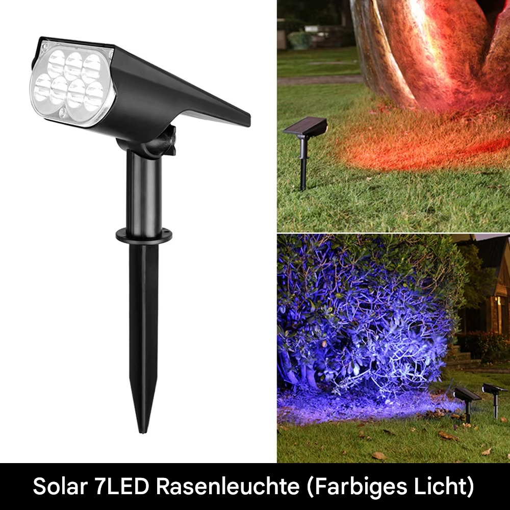 Solar LED Gartenstrahler – 150° verstellbar, wasserdicht Außenstrahler für Garten & Wegebeleuchtung