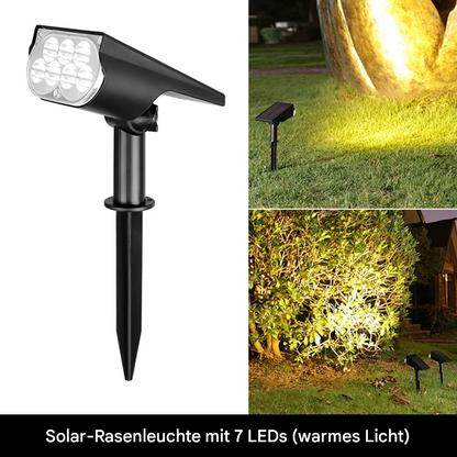 Solar LED Gartenstrahler – 150° verstellbar, wasserdicht Außenstrahler für Garten & Wegebeleuchtung