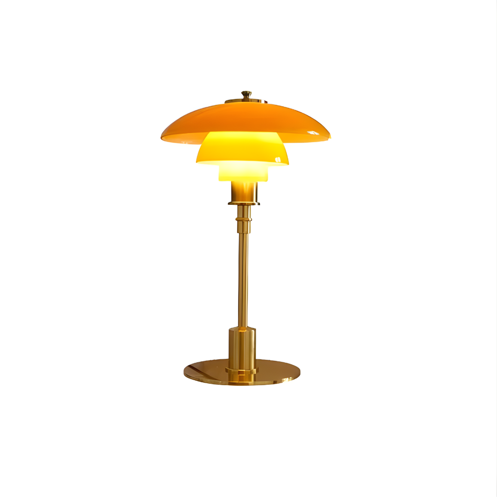 Retro Tischlampe aus Glas – Design LED Leuchte für Wohnzimmer & Schlafzimmer | Vintage Dekolampe in 4 Varianten
