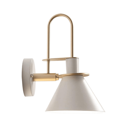 Moderne Wandleuchte im Skandinavischen Design – Wandlampe Innen für Wohnzimmer & Schlafzimmer | E27 | Schwarz/Weiß/Grün