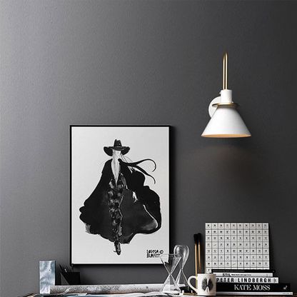 Moderne Wandleuchte im Skandinavischen Design – Wandlampe Innen für Wohnzimmer & Schlafzimmer | E27 | Schwarz/Weiß/Grün
