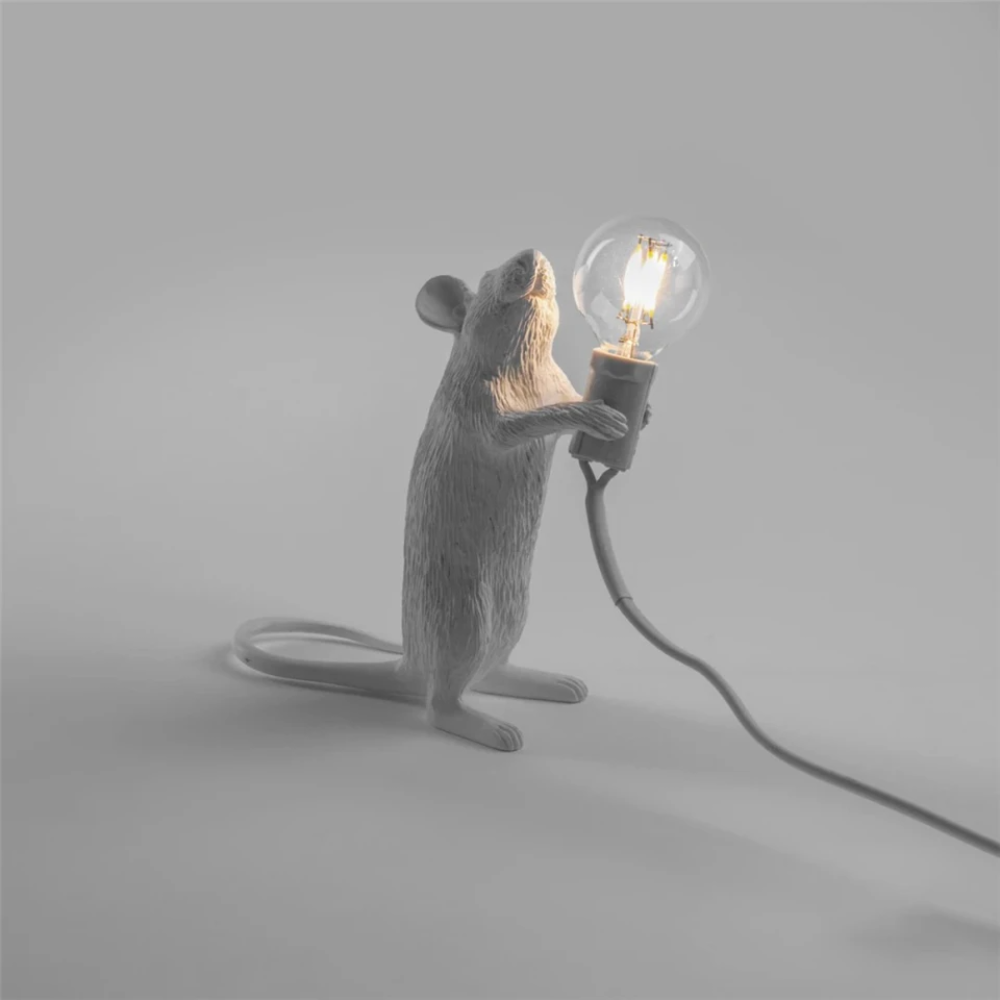 Mäuse Lampe Design – Moderne Tischlampe mit Mausfigur | Dekolampe für Wohnzimmer & Büro