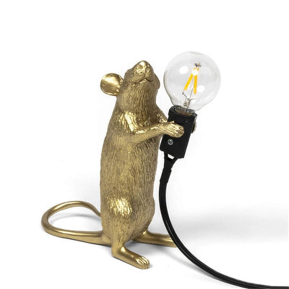 Mäuse Lampe Design – Moderne Tischlampe mit Mausfigur | Dekolampe für Wohnzimmer & Büro