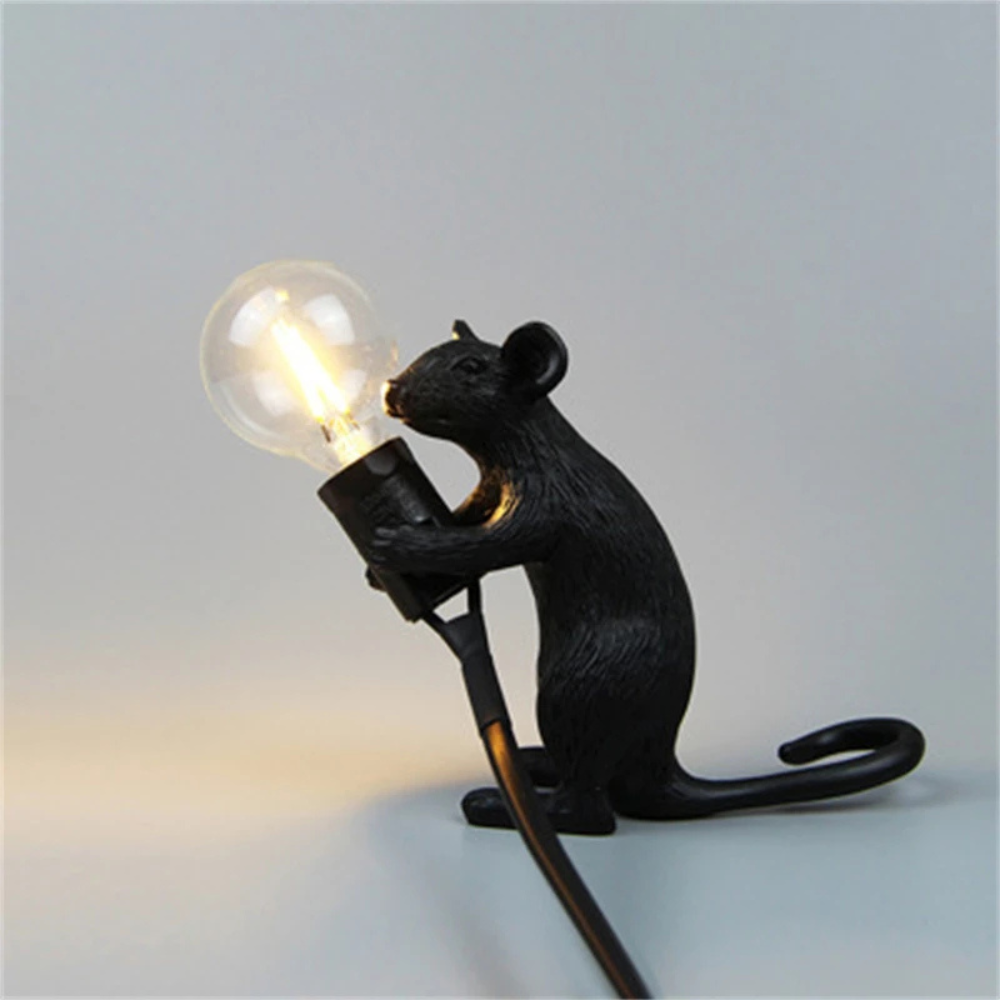 Mäuse Lampe Design – Moderne Tischlampe mit Mausfigur | Dekolampe für Wohnzimmer & Büro