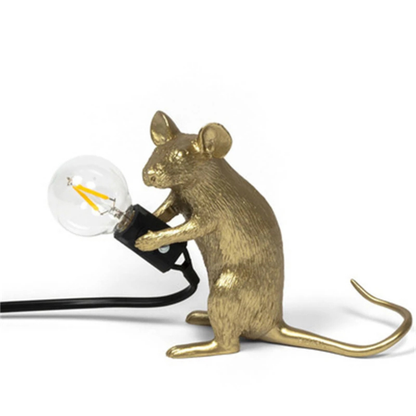 Mäuse Lampe Design – Moderne Tischlampe mit Mausfigur | Dekolampe für Wohnzimmer & Büro