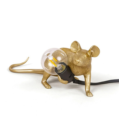 Mäuse Lampe Design – Moderne Tischlampe mit Mausfigur | Dekolampe für Wohnzimmer & Büro