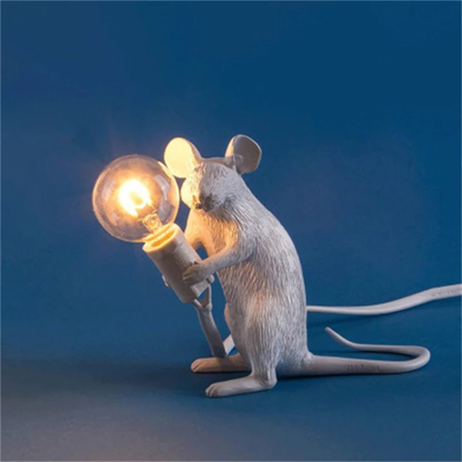 Mäuse Lampe Design – Moderne Tischlampe mit Mausfigur | Dekolampe für Wohnzimmer & Büro