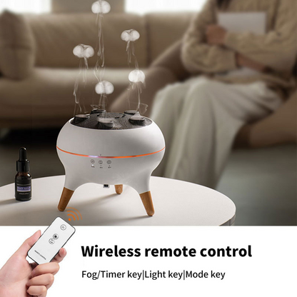 Ultraschall Aroma Diffuser mit LED & Fernbedienung – Aromatherapie Luftbefeuchter für Schlafzimmer & Wohnzimmer