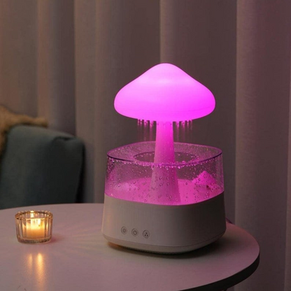 LED Luftbefeuchter & Aroma Diffuser – Leiser Ultraschall Raumbefeuchter mit Ambientelicht für Schlafzimmer & Wohnzimmer