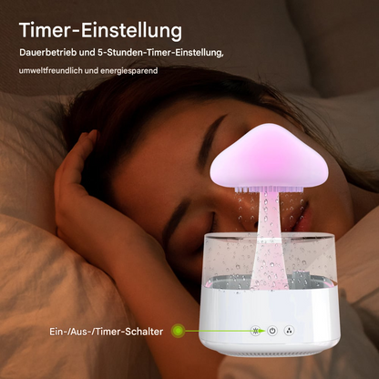 LED Luftbefeuchter & Aroma Diffuser – Leiser Ultraschall Raumbefeuchter mit Ambientelicht für Schlafzimmer & Wohnzimmer