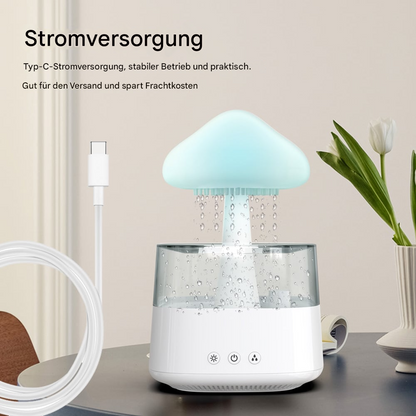 LED Luftbefeuchter & Aroma Diffuser – Leiser Ultraschall Raumbefeuchter mit Ambientelicht für Schlafzimmer & Wohnzimmer