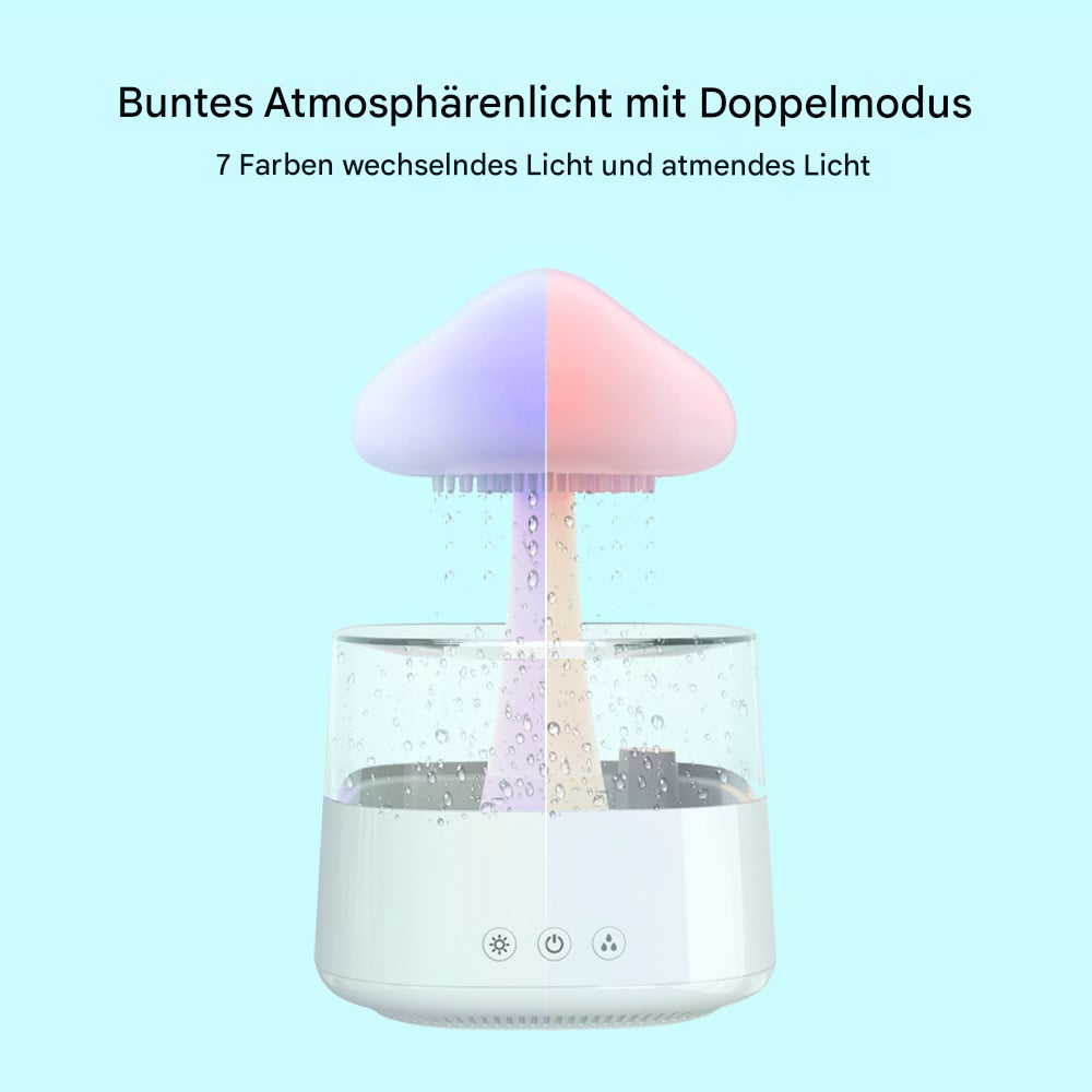 LED Luftbefeuchter & Aroma Diffuser – Leiser Ultraschall Raumbefeuchter mit Ambientelicht für Schlafzimmer & Wohnzimmer