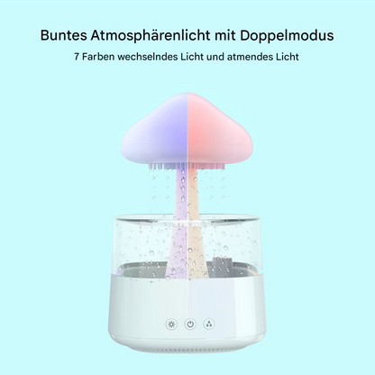 LED Luftbefeuchter & Aroma Diffuser – Leiser Ultraschall Raumbefeuchter mit Ambientelicht für Schlafzimmer & Wohnzimmer