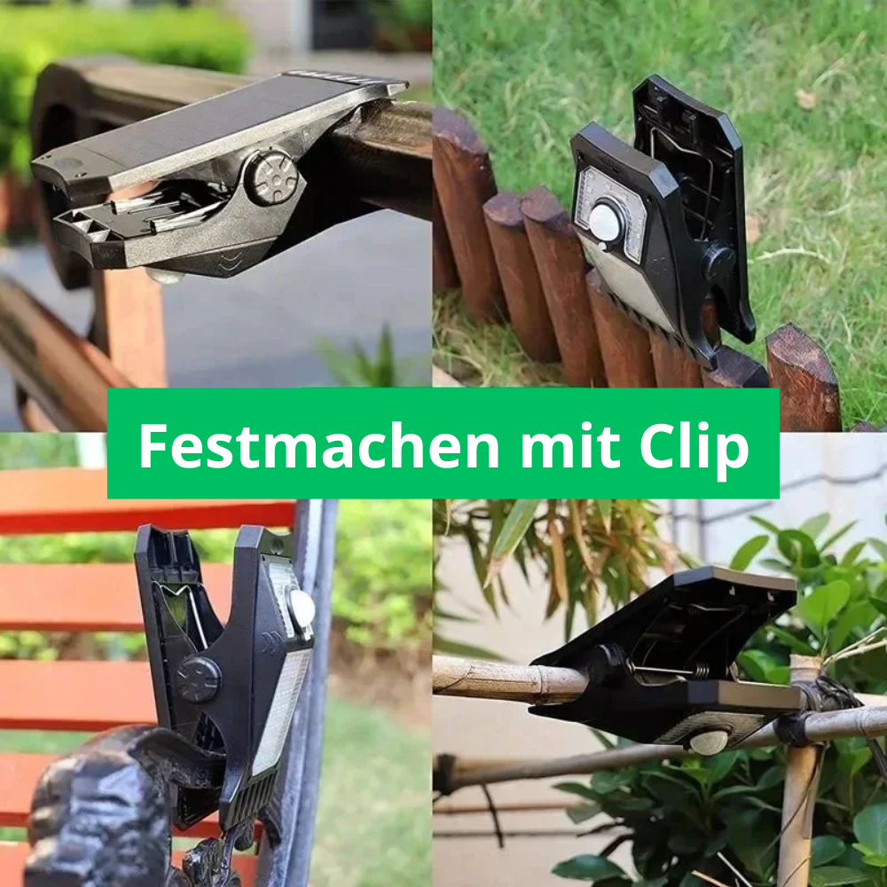 Solar LED Wandleuchte Außen mit Bewegungsmelder – Wasserdichte Solarlampe für Garten, Einfahrt & Terrasse