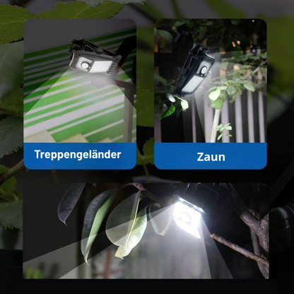 Solar LED Wandleuchte Außen mit Bewegungsmelder – Wasserdichte Solarlampe für Garten, Einfahrt & Terrasse