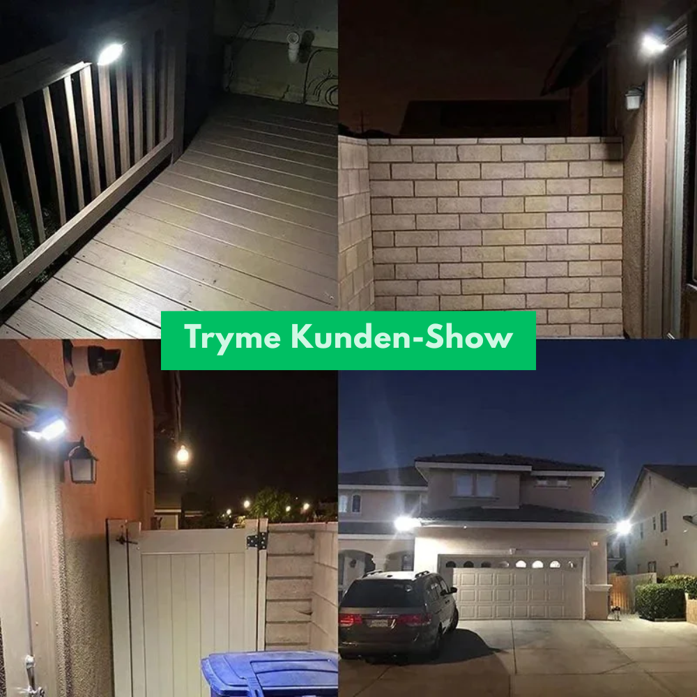 Solar LED Wandleuchte Außen mit Bewegungsmelder – Wasserdichte Solarlampe für Garten, Einfahrt & Terrasse