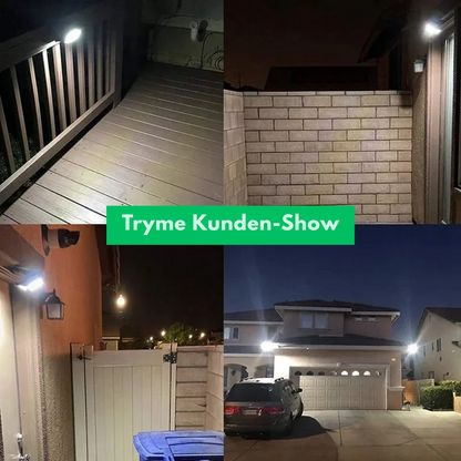 Solar LED Wandleuchte Außen mit Bewegungsmelder – Wasserdichte Solarlampe für Garten, Einfahrt & Terrasse