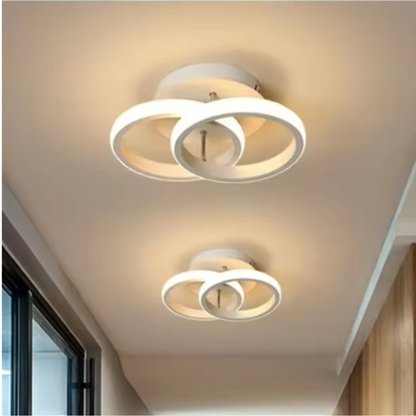 Moderne LED Deckenleuchte dimmbar – Wohnzimmer & Schlafzimmer Lampe | Warmweiß | Energiesparende Deckenlampe
