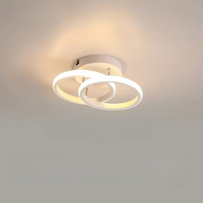 Moderne LED Deckenleuchte dimmbar – Wohnzimmer & Schlafzimmer Lampe | Warmweiß | Energiesparende Deckenlampe