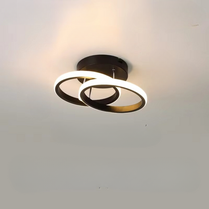 Moderne LED Deckenleuchte dimmbar – Wohnzimmer & Schlafzimmer Lampe | Warmweiß | Energiesparende Deckenlampe