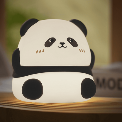 Panda Nachtlicht LED – Silikon Kinder Nachtlampe, Baby Schlaflicht, USB Wiederaufladbar & Touch-Steuerung