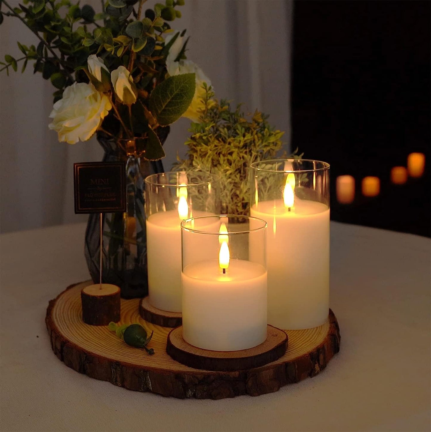 Flammlosen LED Kerzen Set – Realistische Flamme • Deko Stimmungslicht • 3 Varianten erhältlich