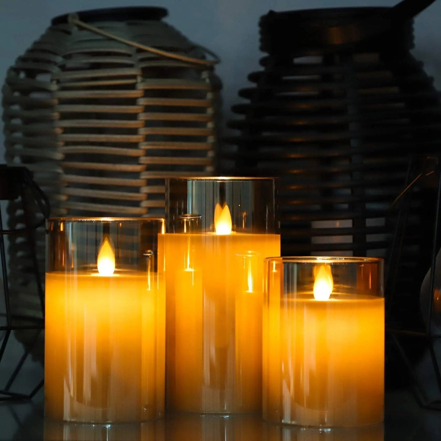 Flammlosen LED Kerzen Set – Realistische Flamme • Deko Stimmungslicht • 3 Varianten erhältlich