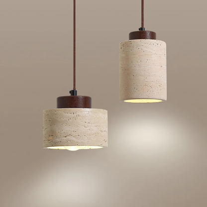 Wabi-Sabi Designer Pendelleuchte aus Stein – Moderne Nachttisch & Schlafzimmer Hängelampe für Bar, B&B & Wohnraum