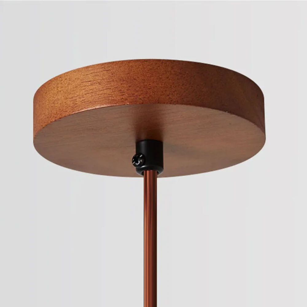 Designer Pendelleuchte aus Naturstein & Holz – E27 Hängelampe Marmor, Höhenverstellbar, Modernes Wohnlicht