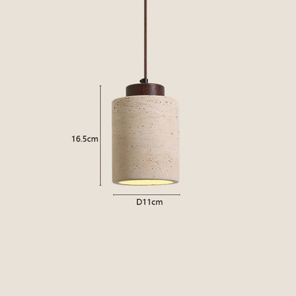 Wabi-Sabi Designer Pendelleuchte aus Stein – Moderne Nachttisch & Schlafzimmer Hängelampe für Bar, B&B & Wohnraum