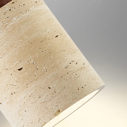 Wabi-Sabi Designer Pendelleuchte aus Stein – Moderne Nachttisch & Schlafzimmer Hängelampe für Bar, B&B & Wohnraum
