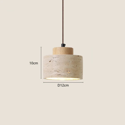 Wabi-Sabi Designer Pendelleuchte aus Stein – Moderne Nachttisch & Schlafzimmer Hängelampe für Bar, B&B & Wohnraum