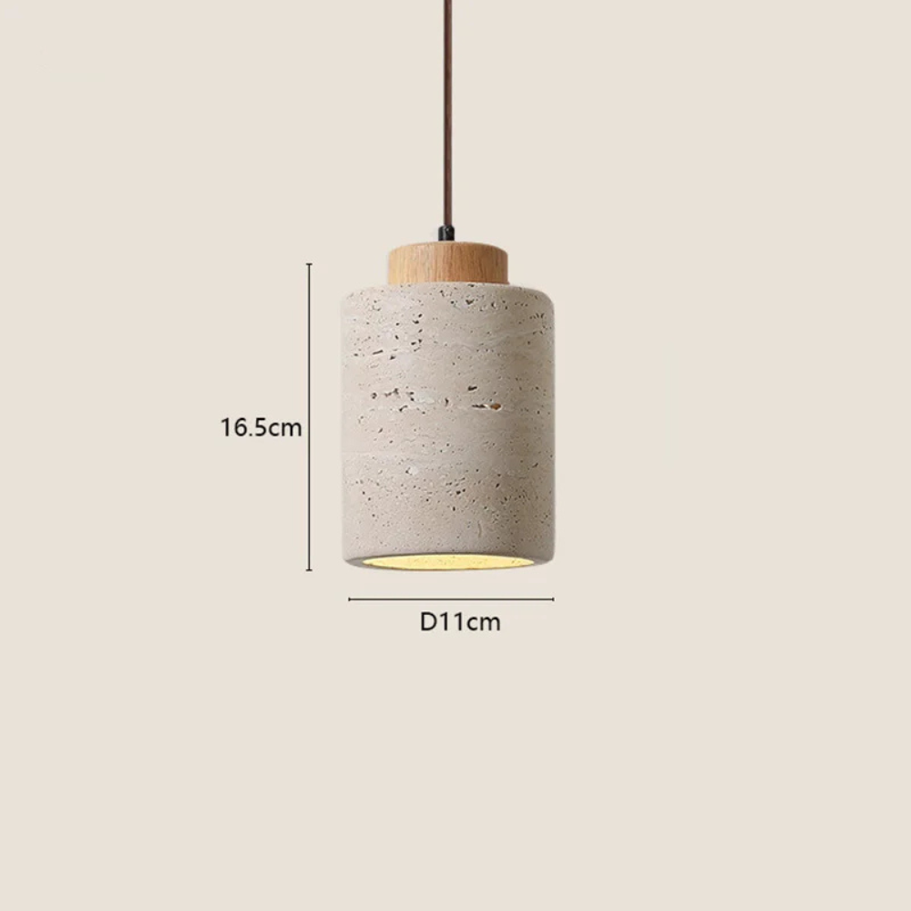 Wabi-Sabi Designer Pendelleuchte aus Stein – Moderne Nachttisch & Schlafzimmer Hängelampe für Bar, B&B & Wohnraum