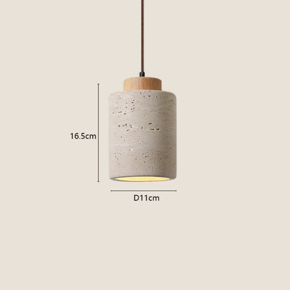 Wabi-Sabi Designer Pendelleuchte aus Stein – Moderne Nachttisch & Schlafzimmer Hängelampe für Bar, B&B & Wohnraum