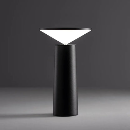 Dimmbare LED Tischlampe mit Touch – Design Nachttischlampe mit 3 Lichtfarben und USB-Anschluss
