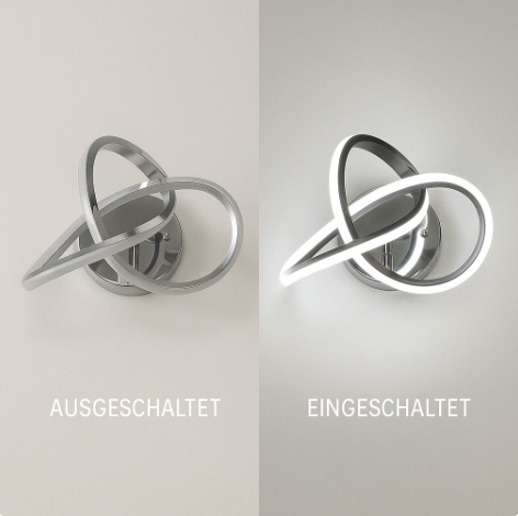 LED Deckenleuchte modern – Designer Deckenlampe für Wohnzimmer/Schlafzimmer, energiesparende Innenbeleuchtung, 3 Farben verfügbar