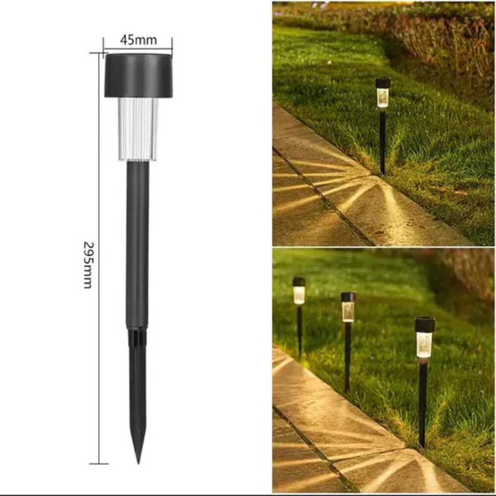 Solar LED Gartenlampe – Außenleuchte Solar für Garten, Weg & Einfahrt, warmweiß, wasserdicht, automatische Dämmerung, Solar Wegbeleuchtung