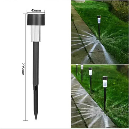 Solar LED Gartenlampe – Außenleuchte Solar für Garten, Weg & Einfahrt, warmweiß, wasserdicht, automatische Dämmerung, Solar Wegbeleuchtung