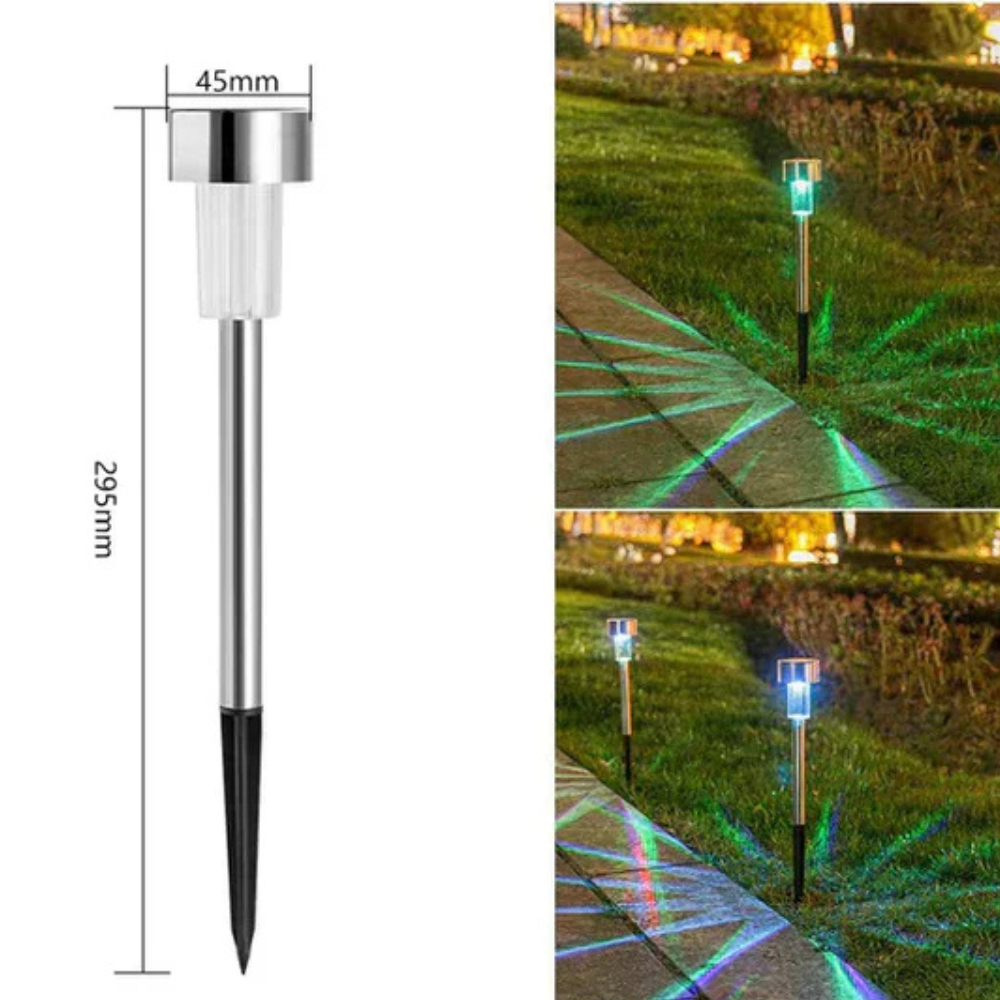 Solar LED Gartenlampe – Außenleuchte Solar für Garten, Weg & Einfahrt, warmweiß, wasserdicht, automatische Dämmerung, Solar Wegbeleuchtung