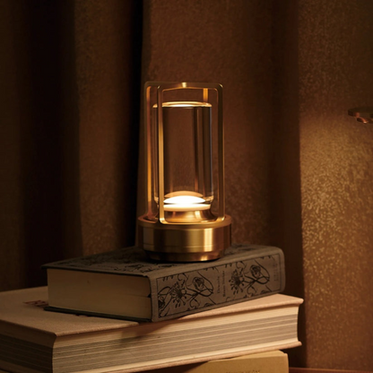 Kabellose dimmbare LED Tischlampe – Design Ambientelampe mit Akku und warmweißem Licht