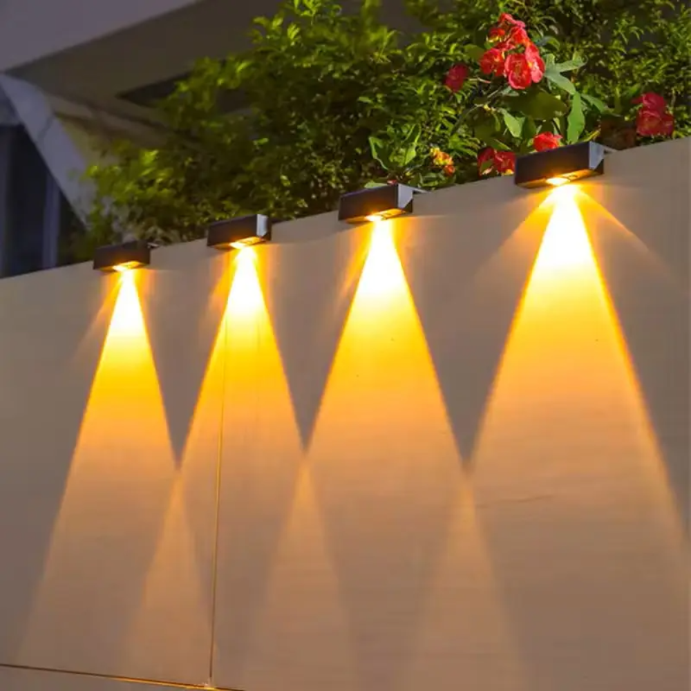 Solar LED Außenwandleuchte IP65 – Modernes Licht für Garten, Terrasse & Hauswand – Warmweiß/Kaltweiß – Solar betrieben