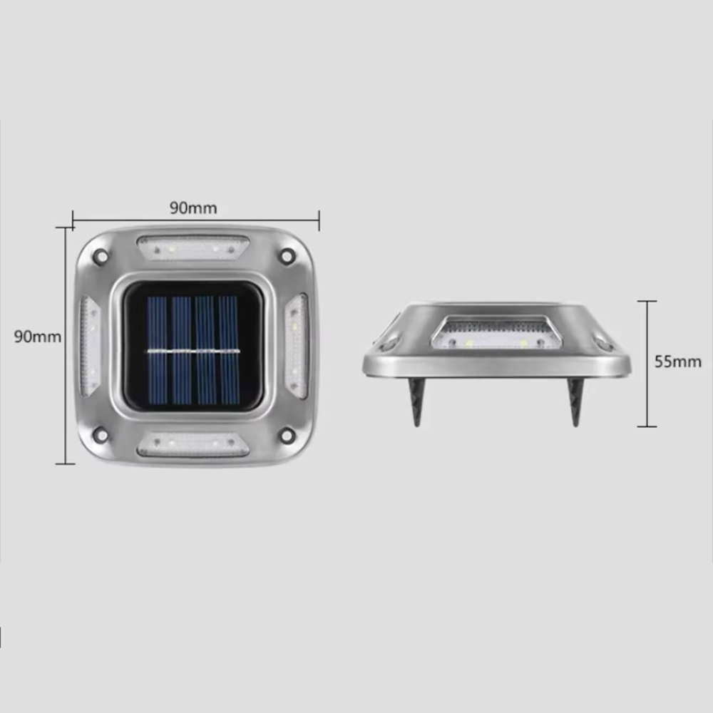 Solar Bodenleuchte LED – Robuste Garten- & Wegeleuchte | Wasserdicht Außenlampe für Terrasse, Einfahrt & Gehweg