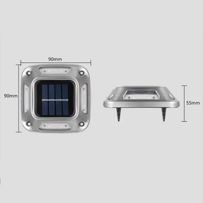 Solar Bodenleuchte LED – Robuste Garten- & Wegeleuchte | Wasserdicht Außenlampe für Terrasse, Einfahrt & Gehweg
