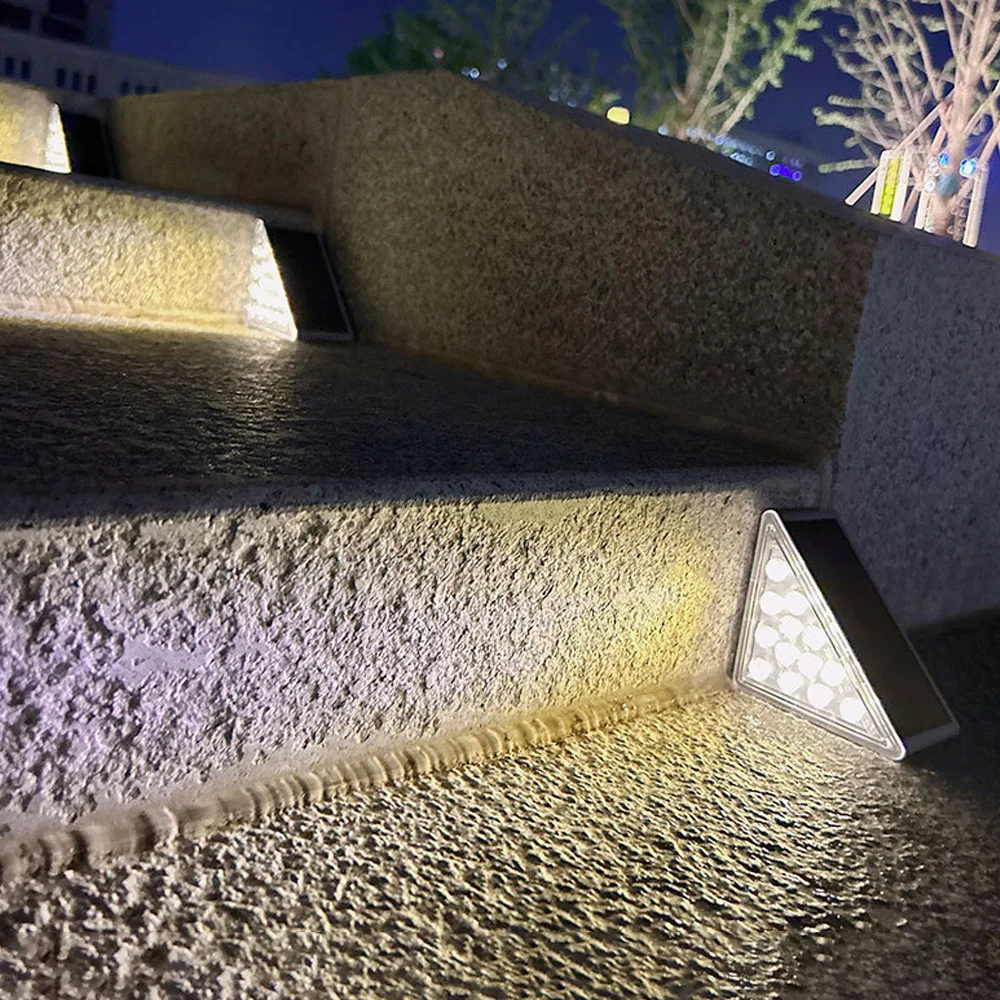 Solar Treppenlicht Außen LED – Wasserdichte Solar Stufenleuchte für Garten, Terrasse & Wege – Automatische Außenbeleuchtung mit Sensor